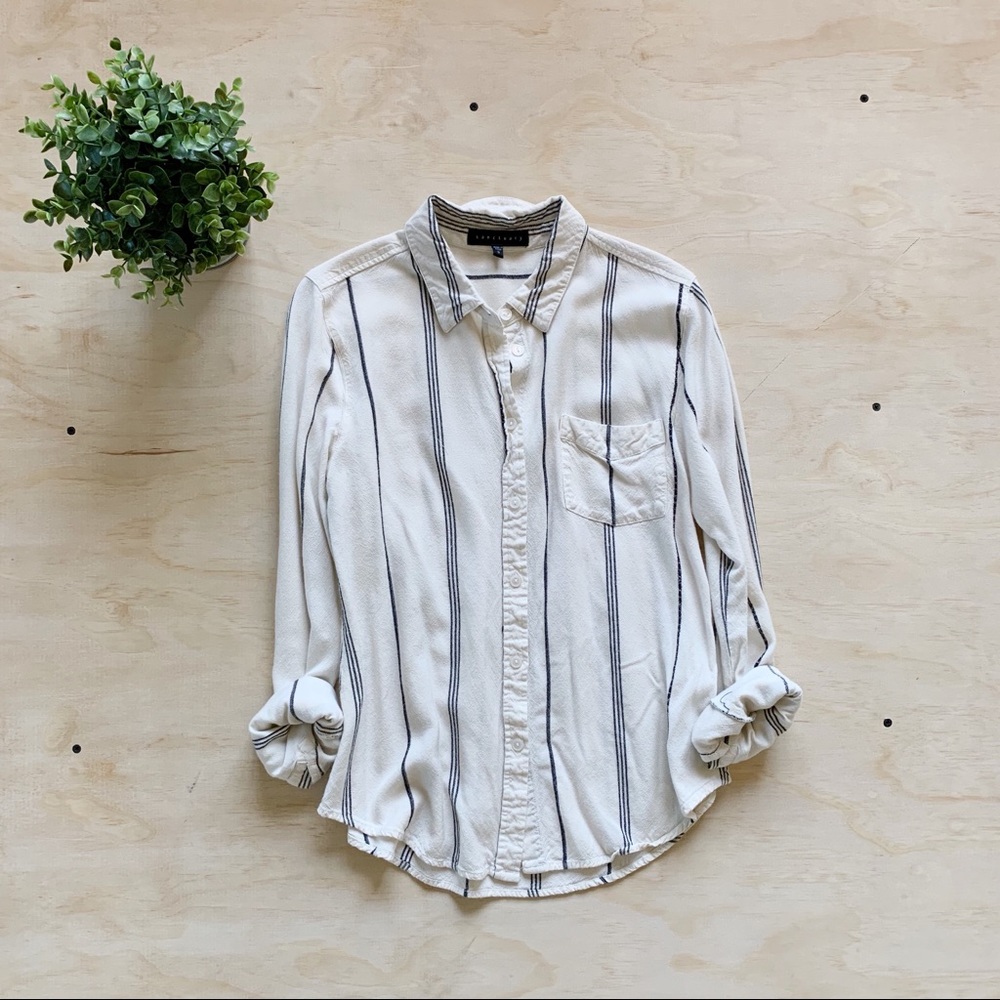 Sanctuary Creamy Flannel Button Down